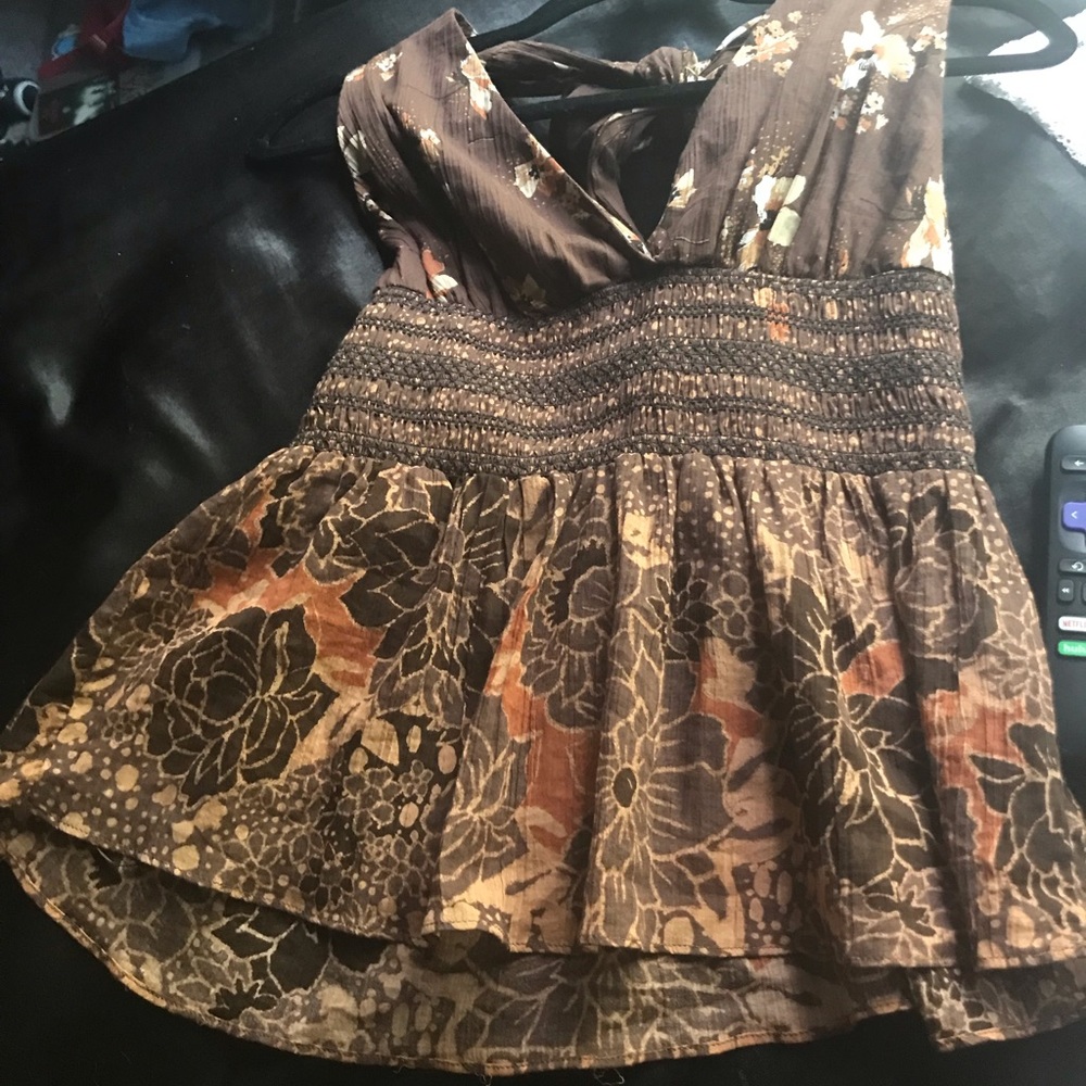Free people Brown top